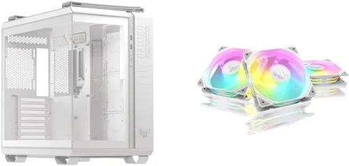 Miniatura 2 de Paquete de estuche para juegos ASUS TUF Gaming GT502 Horizon ATX Mid-Tower + kit de iluminación ASUS TUF Gaming ARGB para GT502 Horizon Series