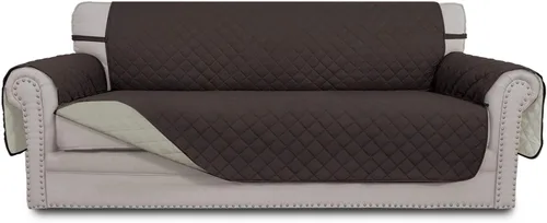 Miniatura 262 de Easy-Going - Funda para sofá, futón y sillón sin reposabrazos, reversible, resistente al agua, para mascotas y niños (azul oscuro/azul claro)