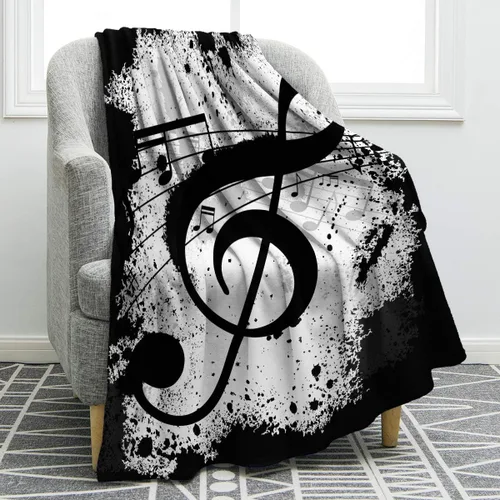 Miniatura 32 de Jekeno Regalos personalizados de guitarra para mujeres y hombres, impresión de manta de guitarra, manta personalizada con nombre, mantas de franela