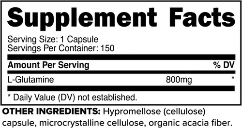 Miniatura 2 de Primaforce L-Glutamina, 800 mg (150 Cápsulas)