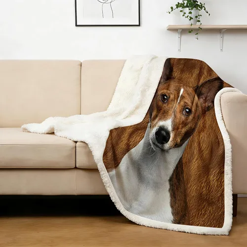 Miniatura 61 de BlessLiving Golden Retriever - Manta con patrones densos de perros, manta de forro polar Sherpa para sofá cama, manta suave y acogedora