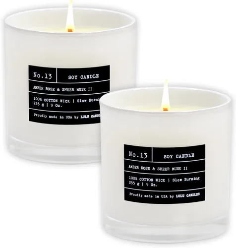 Miniatura 57 de Lulu Candles Sweet Pea, Jasmine & Apple Vela perfumada en tarro de soja de lujo Vertida a mano en los Estados Unidos Altamente perfumada
