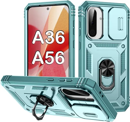 Miniatura 68 de PASNEW Funda para Samsung Galaxy A54, Soporte Metálico y Cubierta Deslizante para Cámara, Militar Multicapa Resistente de Cuerpo Completo a Prueba