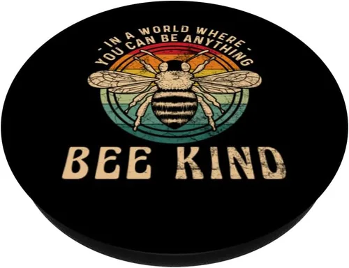 Miniatura 2 de In A World You Can Bee Anything Beekeeper Insects Apiology PopSockets Swappable PopGrip