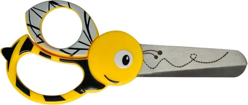 Miniatura 7 de Fiskars 1004612 Tijeras de animales para niños con motivo de mariquita, a partir de 4 años, longitud: 5.1 in, para diestros e izquierdos, hoja