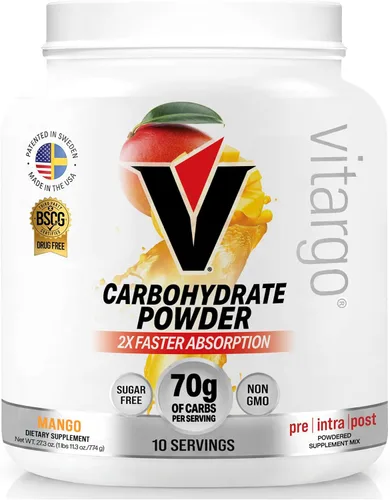 Miniatura 14 de Vitargo Polvo de carbohidratos, reposición de glucógeno muscular 2 veces más rápida, ponche de frutas de 1.7 libras, Pre, Intra y Post, polvo