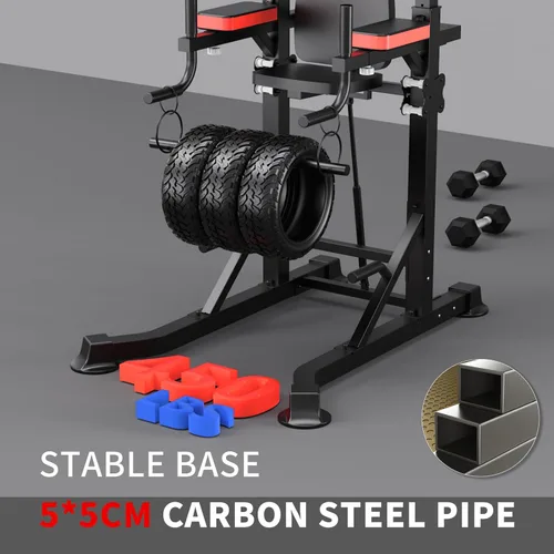 Miniatura 5 de K KiNGKANG Power Tower Dip Station, Multi-Function Assistive Trainer Pull Up for Home Gym Muscle Building and Beginner Exercises,Load 450LBS Negro