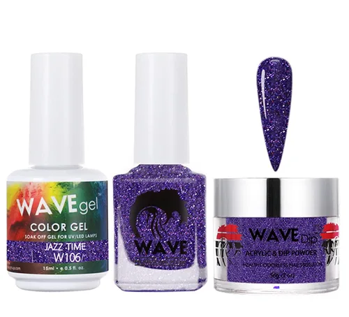 Miniatura 173 de WAVEGEL - Juego de gel de remojo, laca de uñas y polvo acrílico a juego - Colección Simplicity - #P109 Blizzard