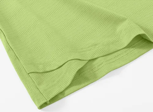 Miniatura 60 de Gopune Polo de golf con cuello en V para mujer, sin cuello, manga corta, ligera, de secado rápido, camisetas de tenis para correr