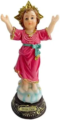 Miniatura 2 de Annie's Boutique Estatua de Niño Divino Niño Santo Estatua Niño Católico Jesús Jesús Escultura (8 pulgadas)