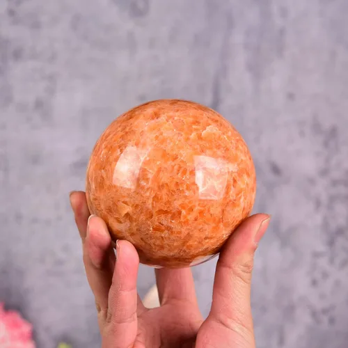 Miniatura 2 de JIC Gem Bola grande de cristal de cuarzo brillante con piedra solar curativa con soporte de madera decorativo para decoración de regalos