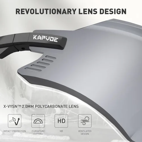 Miniatura 7 de KAPVOE Gafas de Ciclismo Gafas de Sol para Bicicleta de Montaña MTB Gafas Protectoras de Motocicleta a Prueba de Viento Hombres Mujeres Triatlón