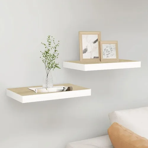 Miniatura 167 de Estantes flotantes de pared, juego de 4 estantes decorativos para montar en la pared, estante colgante con soportes invisibles para decoración