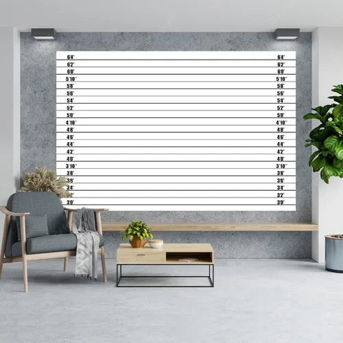 Miniatura 3 de Mugshot - Cartel de altura de la alineación de policía, medidas precisas, decoración temática para niñas, despedida de soltera, fiesta