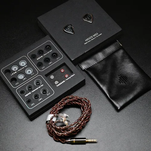 Miniatura 8 de Hidizs Monitores intrauditivos MS3, auriculares híbridos IEM con cable 2BA+1DD, incluye 3 filtros de afinación neumática, exclusivo escenario