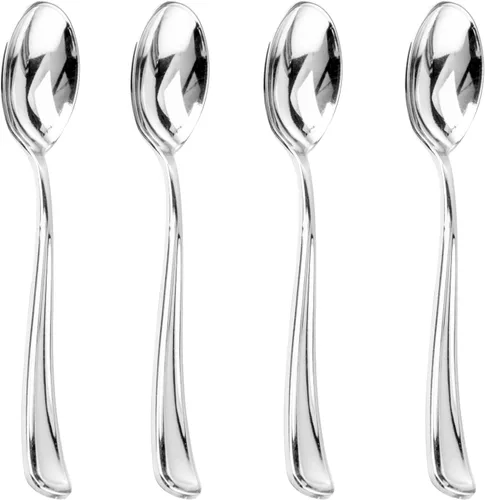 Miniatura 14 de Liacere 200 tenedores de plástico dorados, pesados, tenedores resistentes de 7.4 pulgadas, cubiertos de plástico dorado perfectos para fiestas