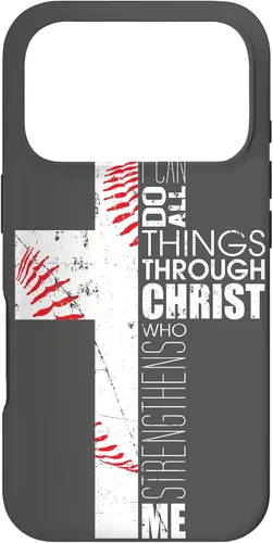 Miniatura 30 de Baseball Phone Case Christian Bible Verse Philippians 4:13 Case for iPhone 17