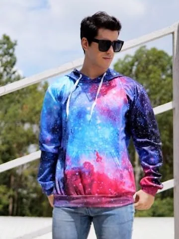 Miniatura 2 de uideazone Sudadera con capucha con estampado 3D para hombre y mujer, con bolsillo tipo canguro