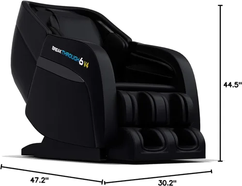 Miniatura 9 de Silla de masaje 3D reclinable 6 v4 Gravedad cero con calefacción Masajeador de cuerpo completo Shiatsu de tejido profundo Estiramiento de yoga