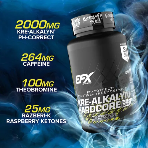 Miniatura 6 de EFX Sports Kre-Alkalyn Hardcore 120 Cápsulas