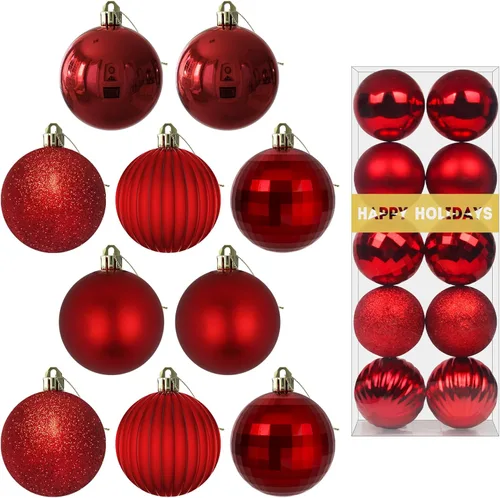 Miniatura 223 de Bolas de Navidad Grandes de 3.2" en Azul Bebé - Adornos para Árbol de Navidad, Bolas Colgantes Inastillables para Cumpleaños, Halloween, Boda