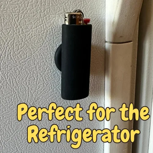 Miniatura 3 de Funda magnética para encendedor BIC Fuerte accesorio magnético Incluye soporte de silicona con imán Encendedor no incluido Carbón vegetal