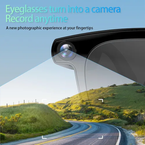 Miniatura 4 de Lentes inteligentes AI con cámara, fotos 4K y video de 1080P, traducción en tiempo real, Bluetooth 5.3, conversación de asistente, adecuados