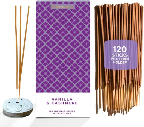 Miniatura 12 de Folkulture Varillas de incienso japoneses Paquete de 60 inciensos de madera de aloe premium Sin carbón, sin humo negro Aroma amaderado