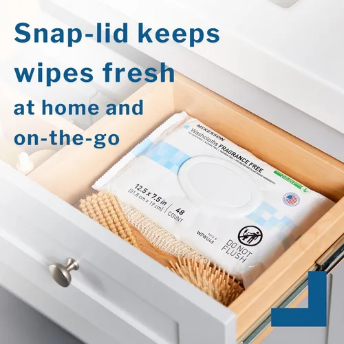 Miniatura 3 de McKesson Toallitas de baño para adultos, sin perfume (paquete de 6, 576 toallitas de baño) - Paños desechables para el cuerpo - Fórmula sin