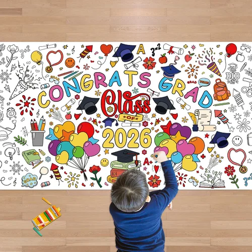 Miniatura 33 de OHOME Póster/mantel gigante de Navidad para colorear, manualidades de Navidad para niños, 30 x 72 pulgadas, pancarta de papel gigante para colorear