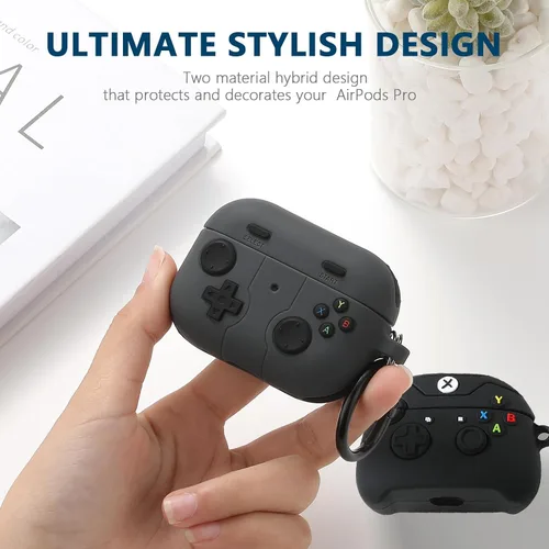 Miniatura 4 de [Paquete de 2] Gedicht para Airpods Pro, bonita funda de personajes de dibujos animados de AirPods Pro, diseño único, divertido y divertido Kawaii
