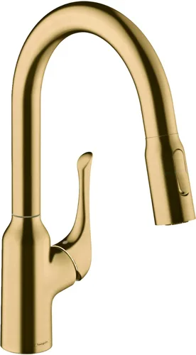 Miniatura 6 de hansgrohe Allegro N 71843001 - Grifo de cocina de arco alto cromado con rociador extraíble, grifo para fregadero de cocina, cromado