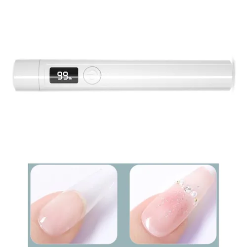 Miniatura 2 de Secador de uñas portátil de 3 W, lámpara LED de curado de gel UV para secado rápido, lámpara de uñas de mano recargable por USB con mango
