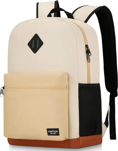 Miniatura 14 de YAMTION Mochila escolar, mochila clásica unisex para adolescentes con puerto USB para escuela secundaria, universidad, oficina, trabajo, viajes