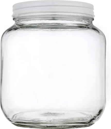 Miniatura 8 de kitchentoolz Juego de 3 tarros de vidrio grandes de un galón con tapa, tarro de boca ancha para té al sol, decapado, kombucha, jarra de vidrio de 1
