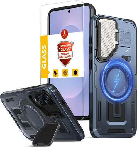 Miniatura 65 de Funda magnética para Google Pixel 9A compatible con cargador inalámbrico MagSafe, para Pixel 9A, funda de teléfono integrada de 360 °, con 2