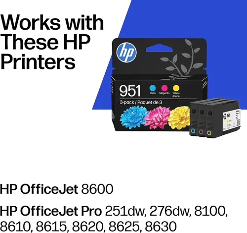 Miniatura 2 de 3 cartuchos HP 951 cyan, magenta y amarillo originales (CR314FN)