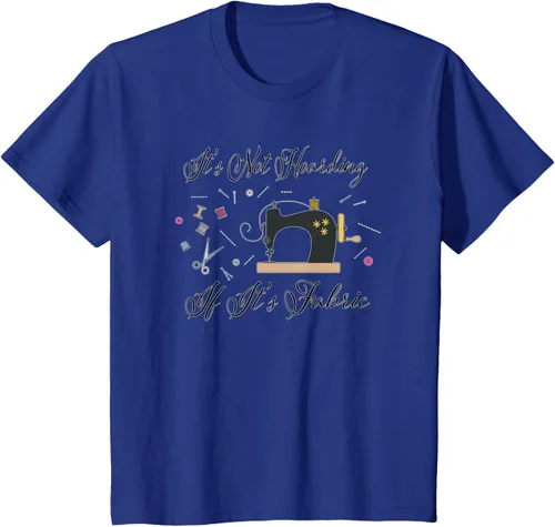 Miniatura 63 de It's Not Hoarding If Its - Camiseta de costura para acolchado, Blanco, S