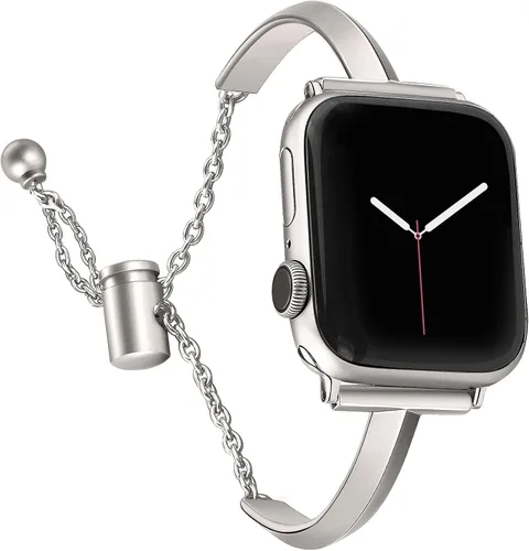 Miniatura 12 de PlusRoc Correa de acero inoxidable compatible con Apple Watch de 1.5, 1.58, 1.61, 1.65, 1.73, 1.77, 1.85, 1.93 pulgadas, iWatch SE Series 11, 10, 9