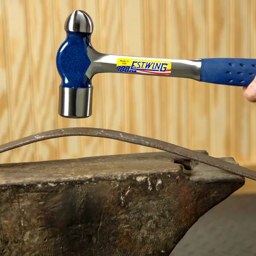 Miniatura 6 de ESTWING Martillo de bola - Herramienta para trabajar metales de 32 oz con construcción de acero forjado y agarre de reducción de golpes - E3-32BP