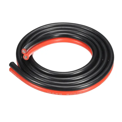 Miniatura 12 de MECCANIXITY Alambre de calibre 8, 2 conductores, alambre de silicona paralelo de 8 AWG, alambre eléctrico de cobre estañado de 4.9 ft/5 pies