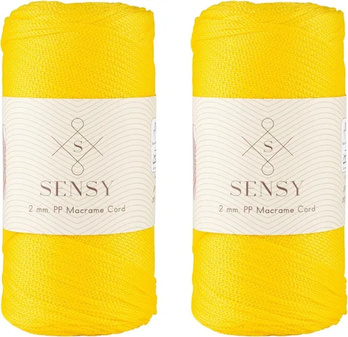 Miniatura 91 de Sensy Premium Cuerda de Poliéster de 2mm 251 Yardas Cuerda de Polipropileno 100% Cordón de Macramé 2mm Cordón para Bolsa de Ganchillo Cuerda