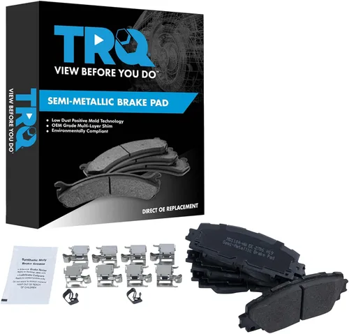 Miniatura 59 de TRQ Pastillas de freno delanteras semi metálicas compatibles con Ford Expedition 2018-2021 F-150 2018-2020 Lincoln Navigator 2018-2022