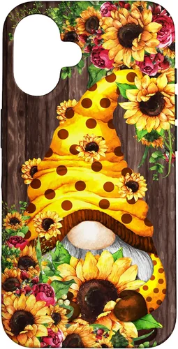 Miniatura 32 de Yellow Sunflower Gnome for Women Cute Summer Flower Pattern Case for iPhone 17