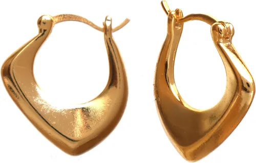 Miniatura 77 de Gempires - Aretes ligeros y gruesos, delicados y minimalistas, hipoalergénicos, chapados en oro, sin deslustre, diseño clásico, para uso diario