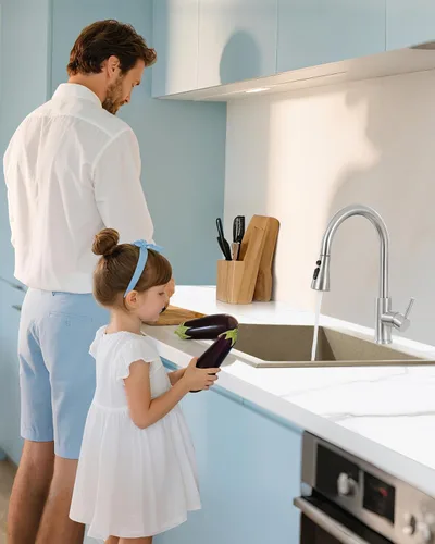 Miniatura 7 de Repuesto de Cabezal de Grifo de Cocina de Metal – Repuesto de Rociador de Fregadero de Alta Presión de 3 Modos con 15 Adaptadores de Boquilla