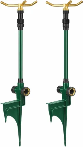 Miniatura 11 de Rociador giratorio de 3 brazos de metal Orbit. Manguera para regar el jardín 58257N, 1, Verde