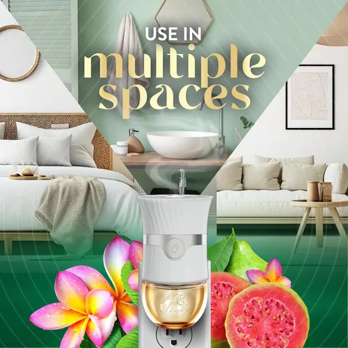 Miniatura 5 de Air Wick Vibrante repuesto de aceite perfumado enchufable, 5 unidades, nectarina y flor del paraíso, ambientador, aceites esenciales