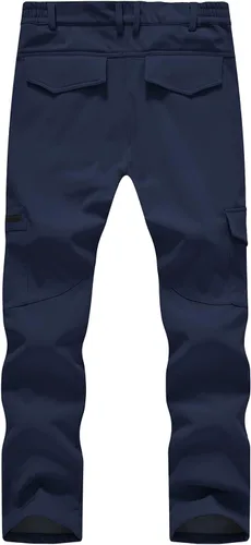 Miniatura 2 de BGOWATU Men's Cargo Hiking Pants Fleece Lined Waterproof Windproof Snow Ski Insulated Pant with 6 Pockets
