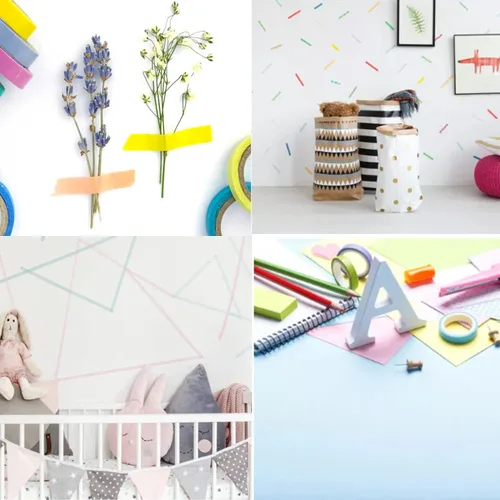 Miniatura 8 de 60 Rollos de Cinta Washi de 8mm de Ancho y 3.05m de Largo, Cintas Adhesivas Básicas de Color Sólido Arcoíris para Artes, Regalos para Niños, Diarios
